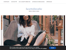 Tablet Screenshot of hearttobreathe.com